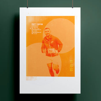 Personalised Running Poster Gift, 6 of 8