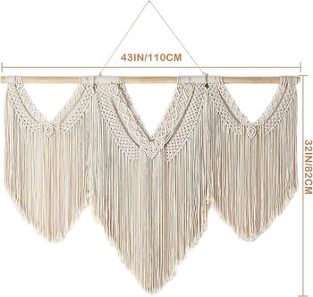 Wall Hanging Woven Macrame Tapestry, 6 of 6