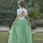 Bonnie In Apple Green ~ Party Or Flower Girl Dress, thumbnail 3 of 7