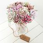 Roses 2nd Anniversary Cotton Flowers Vase Tag Option, thumbnail 6 of 9