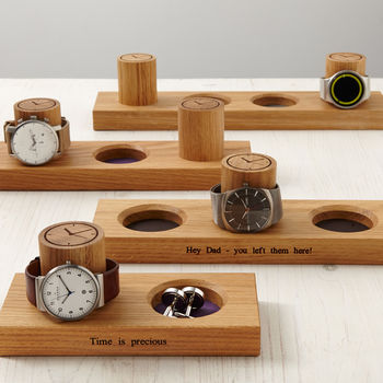 Personalised Cufflinks Tray And Watch Stand, 11 of 12