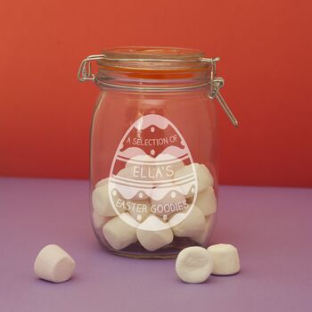 Your Own Message Personalised Easter Treat Jar, 5 of 5