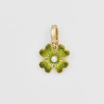 Gold Lucky Clover And Pearl Charm Bracelet, 5 of 9