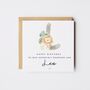 Personalised Animal Alphabet Initial Son Birthday Card *A Z Options, thumbnail 1 of 10