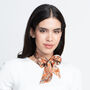Crosshatch Silk Skinny Scarf, thumbnail 1 of 10