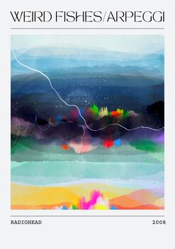 Radiohead Weird Fishes Inspired Art Print, 3 of 3