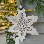 Tangled Snowflake Ceramic Hanging Decoration, thumbnail 5 of 6