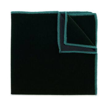 Mens Green Velvet Bow Tie And Pocket Square, 4 of 6