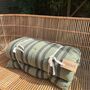 Striped Cotton Mattress, Olive, thumbnail 3 of 9