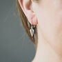 Aphrodite Hook Earrings With Medium Heart, thumbnail 1 of 2
