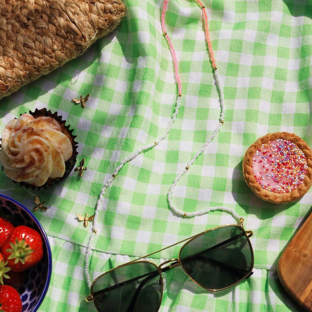 Sunglasses Neon Beaded Chain By Lucent Studios