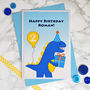 'Dinosaur' Personalised Birthday Card For Children, thumbnail 1 of 4