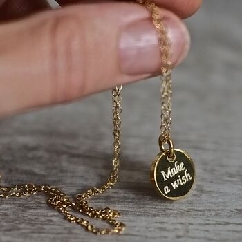 Personalised Gold Plated Tag Necklace, 5 of 8