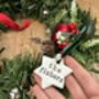 Personalised Clay Star Tree Decoration, thumbnail 1 of 3