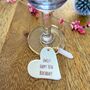 Personalised Drink Charm With Rose Quartz Wand, thumbnail 1 of 2