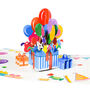 Pop Up Celebration Balloon Gift Cards With Star Ribbon Gift Box Decoration, thumbnail 3 of 4