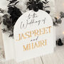 Manhattan Welcome To Our Wedding Flower Box Sign, thumbnail 10 of 12