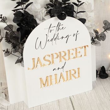 Manhattan Welcome To Our Wedding Flower Box Sign, 10 of 12