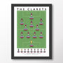 Burnley Fc The Clarets 2024/25 Poster, thumbnail 7 of 7
