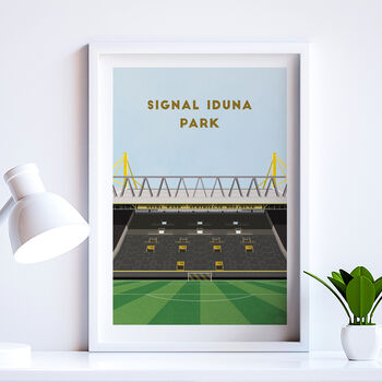 Contemporary Football Stadium Print Gift, Framed Or Unframed, 10 of 12