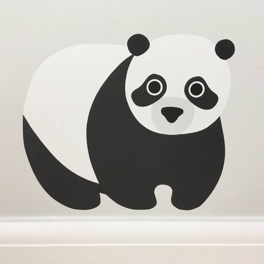 panda wall sticker by chameleon and co