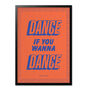 Retro Illustrated Dance If You Wana Dance, Oasis Masterplan, Nostalgic Colourful Foodie Stylised Home Décor, A5 A4 A3 A2 A1, thumbnail 5 of 7
