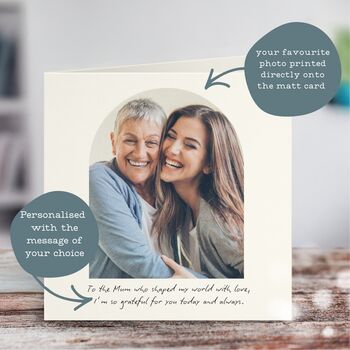 Personaised Mother's Day Photo Arch And Message Card, 2 of 5