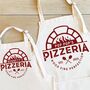 Personalised Pizza Apron Adult Child Matching, thumbnail 1 of 2