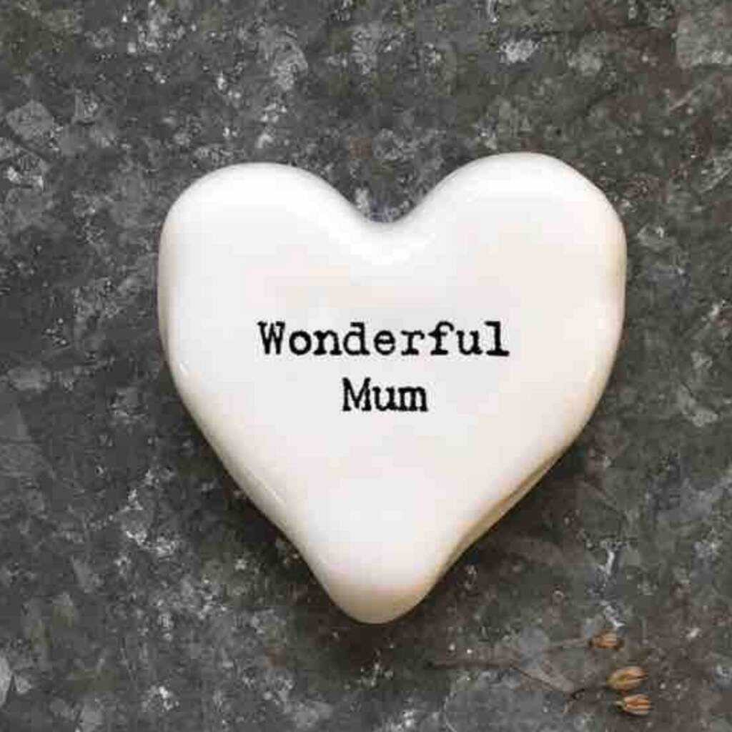 Wonderful Mum Porcelian Pebble, 1 of 3