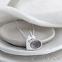 Silver Fingerprint Personalised Heart Necklace, thumbnail 2 of 7