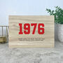 Personalised Year Milestone Giant Wooden Block For Birthday Or Anniversary Gift, thumbnail 8 of 9