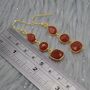 Carnelian Earrings: Orange Gemstone Jewelry, thumbnail 5 of 8