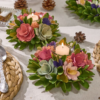 Camerton Floral Candle Holders, 5 of 9