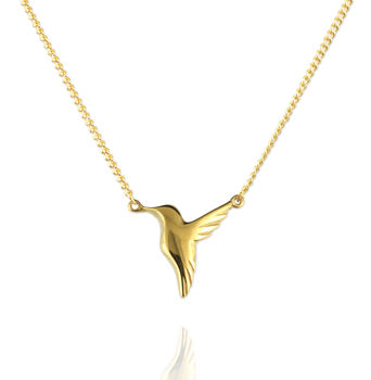 Personalised Small Hummingbird Necklace, 4 of 8