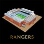 Scottish Football Stadiums Scratch Off Map, thumbnail 2 of 6