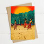 African Friends Collage Greetings Card, thumbnail 1 of 3