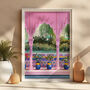 Pool Architecture Nature Scenery Wall Art Print, thumbnail 1 of 8