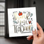 Gold Foil Teacher Thank You Card – Luxury Finish, thumbnail 1 of 4
