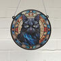 Cat Black Stained Glass Effect Suncatcher, thumbnail 1 of 6