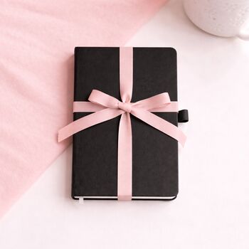 Personalised Black Notebook, 2 of 5