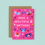 Any Age Butterfly Birthday Card, Girls Age Birthday Card, Ladybirds, thumbnail 7 of 8