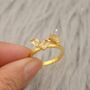Citrine Gold Ring, November Birthstone Ring, thumbnail 2 of 9
