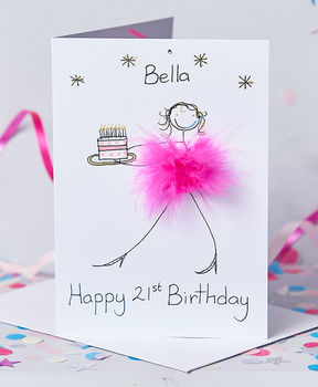 Handmade Personalised 3D Happy Birthday Age Card, 2 of 3