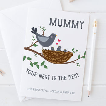 Your Nest Is The Best Personalised Mothers Day Card, 3 of 6