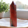 Red Jasper Crystal Tower With Optional Mini Crystal, thumbnail 1 of 9