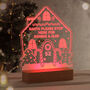 Personalised Gingerbread House Wooden Based LED Christmas Light, thumbnail 4 of 10