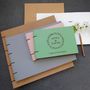 Natural Wreath Leather Guest Book Photo Album, thumbnail 1 of 6