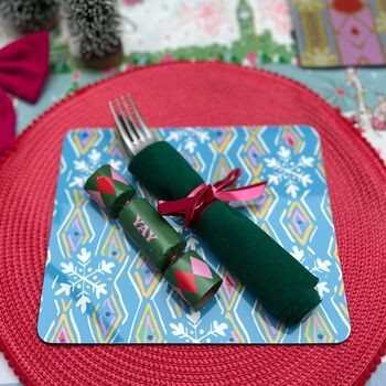 Pack Of Four Vibrant Christmas Placemats, 8 of 12