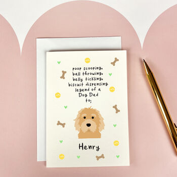 Personalised Poop Scooping Dog Dad / Mum, Birthday Card Card, 2 of 10