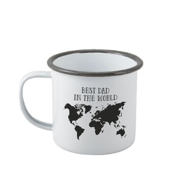 Personalised Best In The World Enamel Mug, 7 of 7